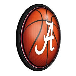 Alabama Crimson Tide (basketball) --- Round Slimline Lighted Wall Sign
