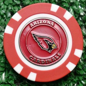 Arizona Cardinals --- Poker Chip Ball Marker