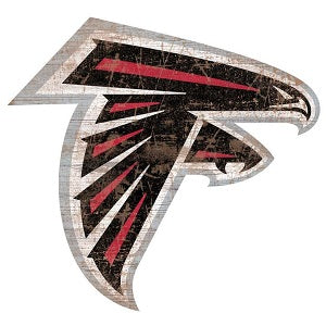 Atlanta Falcons --- Distressed Logo Cutout Sign