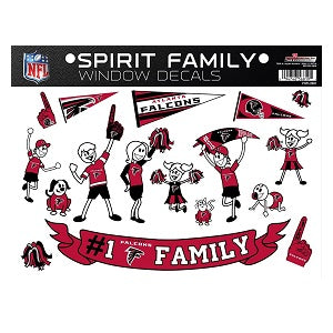 Atlanta Falcons --- Spirit Family Window Decal