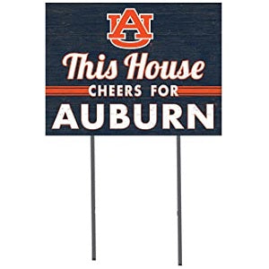 Auburn Tigers --- This House Cheers ... Yard Sign