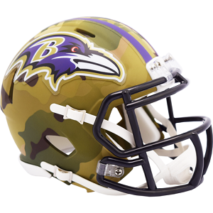 Baltimore Ravens --- Camo Helmet Mini