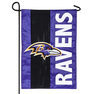 Baltimore Ravens --- Embroidered Logo Applique Flag