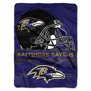 Baltimore Ravens --- Royal Plush Prestige Design Blanket