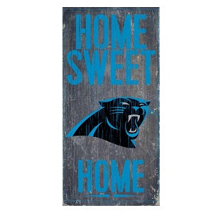 Carolina Panthers --- Home Sweet Home Wood Sign