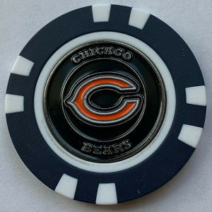 Chicago Bears --- Poker Chip Ball Marker