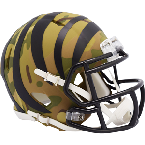 Cincinnati Bengals --- Camo Mini Helmet