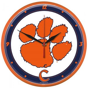 Clemson Tigers --- Round Wall Clock
