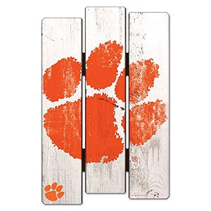 Clemson Tigers --- Wood Fence Sign