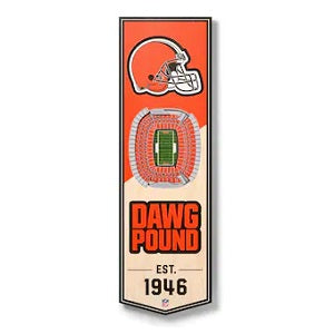 Cleveland Browns --- 3-D StadiumView Banner - Small