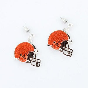 Cleveland Browns --- Crystal Logo Earrings