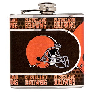Cleveland Browns --- Stainless Steel Flask