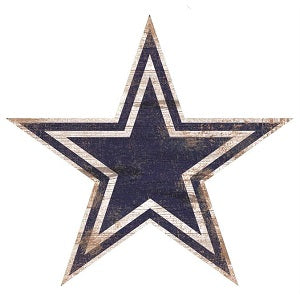 Dallas Cowboys --- Distressed Logo Cutout Sign