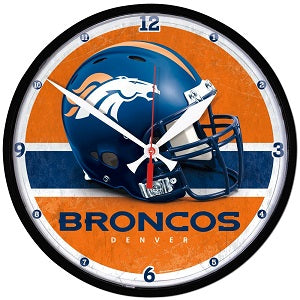 Denver Broncos --- Round Wall Clock