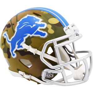 Detroit Lions --- Camo Mini Helmet