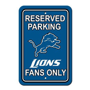 Detroit Lions --- Reserved Parking Sign
