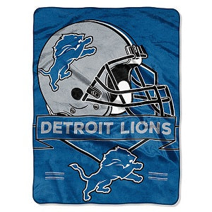 Detroit Lions --- Royal Plush Prestige Design Blanket