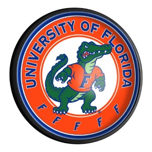 Florida Gators (Albert Gator) --- Round Slimline Lighted Wall Sign