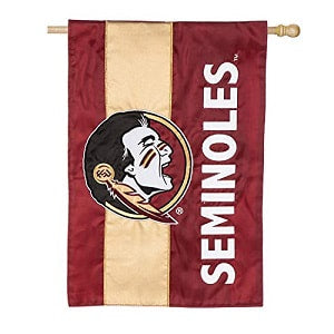 Florida State Seminoles --- Embroidered Logo Applique Flag