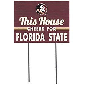 Florida State Seminoles --- This House Cheers ... Yard Sign
