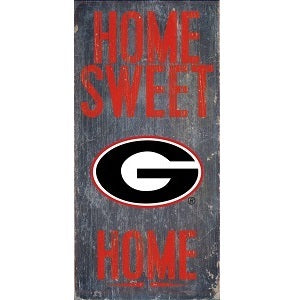 Georgia Bulldogs --- Home Sweet Home Wood Sign