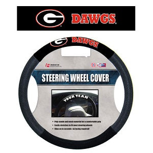 Georgia Bulldogs --- Steering Wheel Cover