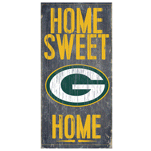 Green Bay Packers --- Home Sweet Home Wood Sign