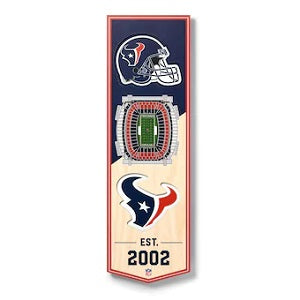 Houston Texans --- 3-D StadiumView Banner - Small