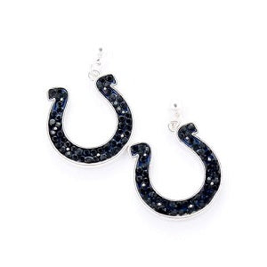 Indianapolis Colts --- Crystal Logo Earrings