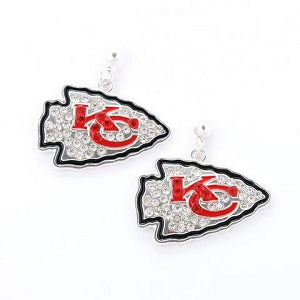 Kansas City Chiefs --- Crystal Logo Earrings