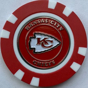Kansas City Chiefs --- Poker Chip Ball Marker