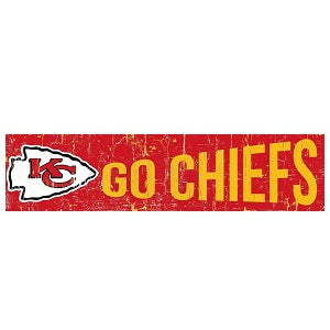 Kansas City Chiefs --- Slogan Wood Sign