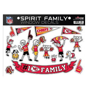 Kansas City Chiefs --- Spirit Family Window Decal