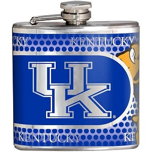 Kentucky Wildcats --- Stainless Steel Flask