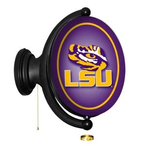 LSU Tigers --- Original Oval Rotating Lighted Wall Sign