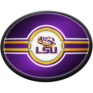 LSU Tigers --- Oval Slimline Lighted Wall Sign