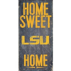 LSU Tigers --- Home Sweet Home Wood Sign