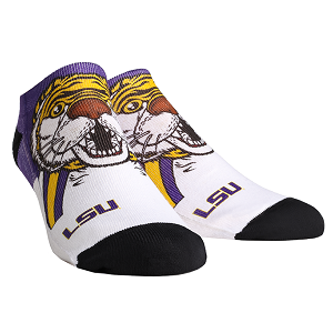 LSU Tigers --- Mascot Low Cut Socks