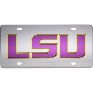 LSU Tigers --- Mirror Style License Plate