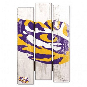 LSU Tigers --- Wood Fence Sign