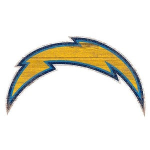 Los Angeles Chargers --- Distressed Logo Cutout Sign