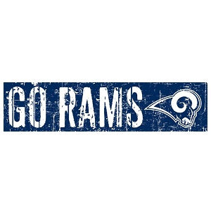 Los Angeles Rams --- Slogan Wood Sign