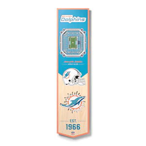 Miami Dolphins --- 3-D StadiumView Banner - Large