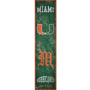 Miami Hurricanes --- Distressed Heritage Banner