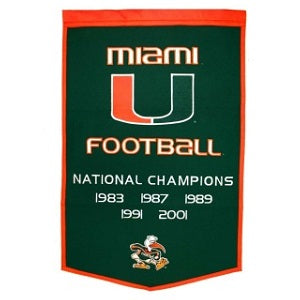 Miami Hurricanes --- Dynasty Banner