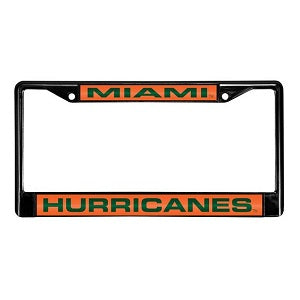 Miami Hurricanes --- Laser Cut License Plate Frame
