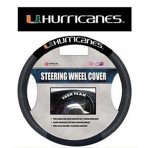 Miami Hurricanes --- Steering Wheel Cover