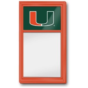 Miami Hurricanes (orange-green) --- Dry Erase Note Board