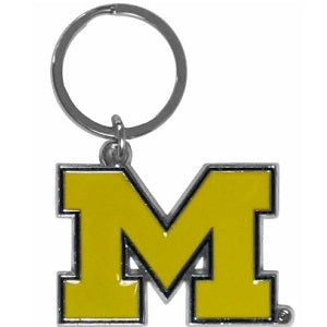 Michigan Wolverines --- Enameled Key Ring