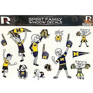 Michigan Wolverines --- Spirit Family Window Decal